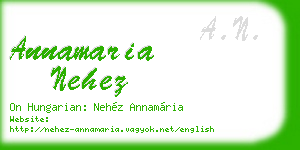 annamaria nehez business card